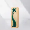 Trofeo de Cristal Creativo Hecho a Medida Decoración de Premio para Reunión Anual Estilo Nórdico Placa de Vidrio Regalo de Empresa Premio Grabado