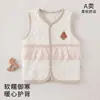 Colete para bebês de poucos meses, peça externa de outono, roupa de algodão acolchoada para bebês e crianças pequenas, colete infantil estiloso, Classe A para bebês meninas