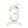 Globos Digitales Blancos Impresos de Cumpleaños de 32 pulgadas al por Mayor Película de Aluminio Decorativa Foil Escena de Fotos para Fiesta Diseño de Fondo