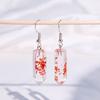 Aretes de cristal para comercio exterior transfronterizo europeo y americano, aretes creativos simples con personalidad, aretes de diamante con columna hexagonal de bala para mujer