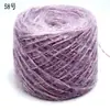 Hilo Brillante de Seda Lana Mohair, Hilo Dorado y Plateado, Hilo para Tejer Bufandas, Hilo de Mohair Brillante Tejido a Mano