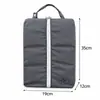 Bolsa organizadora de sapatos para viagem, bolsa de armazenamento de sapatos com compartimento duplo, perfeita para viagens de negócios e viagens, pode ser pendurada na bagagem, bolsa de sapatos à prova de poeira