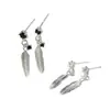 Pendientes Creativos de Borla de Pedrería y Plumas con Diseño Único, Nuevo Estilo Trendy de Lujo Ligero, Pendientes Minimalistas