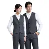 Conjunto de Traje Rayado Profesional Unisex 2026 Nueva Ropa de Negocios de Alta Gama para Primavera y Otoño Ropa de Trabajo para Gerente y Supervisor