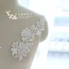 Isla de Taiwán Accesorios hechos a mano DIY Encaje Apliques florales H6 Apliques florales solubles en agua blanqueados