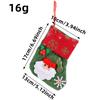 Bolsa de Regalo Calcetines de Navidad Copo de Nieve Adornos para Árbol de Navidad Bolsa de Dulces para Niños Bolsa de Regalo Papá Noel Muñeco de Nieve Venta al por Mayor
