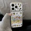 Funda de Teléfono Fiesta de Pijamas Compatible con iPhone 16 Pro Max Funda de Teléfono Apple 17 Galvanizada Cambio Instantáneo Protección de Carcasa Blanda