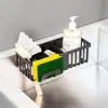 Rack de Detergente para Pia de Cozinha Atualizado, Rack Drenante para Pano de Prato e Esponja, Armazenamento de Pano na Bancada, Organizador de Pia para Lavar Louça