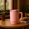 Taza de Coche de Nuevo Modelo de Cuarta Generación Transfronteriza de 20 oz, Taza Aislada de Acero Inoxidable 304 con Popote Plegable y Asa, Taza para Hielo