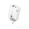 Novo Carregador Pd20W Transfronteiriço com Luz um Plus C Porta Dupla Cabeça de Carregamento Rápido Qc3.0 Nitreto de Gálio Regulamentos Europeus e Americanos Regulamentos Britânicos