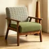 Silla Hank, sofá individual de madera maciza, juego de mesa de té y sillas de hotel, silla de estilo vintage, muebles para cafeterías y casas de huéspedes, silla sofá para ocio y relajación