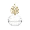 Caixa de doces de plástico transparente redonda criativa acessórios de decoração pagode abertura e fechamento superior e inferior caixa de doces presente de lua cheia de bebê