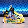 Zapatos Deportivos para Niños 2026 Otoño Parte Superior de Cuero con Luces Zapatos Casuales de Dibujos Animados Zapatos Casuales Unisex Zapatos de Correr Antideslizantes para Niños