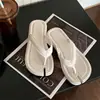 Sandalias de Tanga Ligeras Planas Cómodas de Gama Alta Color Sólido Estilo Perezoso de Verano para Mujer Chanclas de Chancla de Moda para Usar al Aire Libre