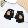 Capibala Capybara Lindo Dibujo Animado Guantes de Mitón Infantiles Niños y Niñas Cálidos y Anticongelantes Dibujo Animado de Cinco Dedos Engrosados