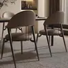 Cadeira de Jantar Leve de Luxo, Mesa e Cadeiras de Jantar Modernas e Simples para Casa, Celebridade da Internet Italiana Normcore Escandinavo Hotel Encosto Banqueta de Mahjong