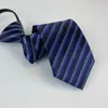 Corbata de Hombre 8cm Formal Nudo Hecho a Mano Sin Nudos Cremallera Camisa de Mujer Negocios Gama Alta Estampada Azul Oscuro Rojo Negro
