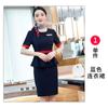 Vestido Ropa de Negocios Elegante Moda Viajero Esteticista Recepción de Hotel Joyería Ropa de Trabajo Verano Manga Corta para Mujer