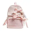 Mochila Azul Sal Marina Nebulosa Fresca y Suave con Lazo para Estudiantes y Niñas Jóvenes, Ligera para Viajes y Trayectos