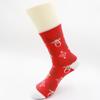 Calcetines navideños, calcetines festivos, calcetines de tubo de dibujos animados para mujer, calcetines transfronterizos, calcetines de regalo de Año Nuevo, calcetines rojos, fabricantes al por mayor