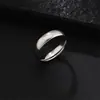 Anillo de Acero de Titanio Grabable, Anillo de Acero Inoxidable para Pareja, Anillo Liso para Hombres y Mujeres, Superficie Mate, Superficie Lisa, 1Mm-8Mm