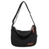 Bolsa Transversal Minimalista Estilosa Estilo Japonês Cor Sólida Grande Capacidade Leve Versátil Bolsa de Ombro Casual Fitness Bolsa Bolinho