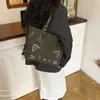 Bolsa Tote Fofa de Grande Capacidade 2026 Inverno Estilosa Nova Moda Versátil Simples Casual Bolsa de Mão Bolsa de Ombro Bolsa Transversal