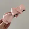 Presilha Banana Preta Estilo Francês com Toque de Luxo, Nova Presilha Tibia Coreana para Rabo de Cavalo Alto Acessório de Cabelo