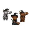 Halloween Transfronterizo Nuevo Lindo y Lindo Vaca de las Tierras Altas Regalos para el Hogar Atmósfera Navideña Adornos Decorativos de Resina