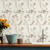 Pegatina de Pared Floral Romántica Autoadhesiva Papel Tapiz Resistente a la Humedad y al Moho Ecológico Lujo Ligero Decorativa para Pared de Dormitorio Armario Renovación