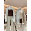 Cardigan de Lã Quente Estilo Coreano Autêntico Outono Versátil Soltinho Modelador Mangas Morcego 80852