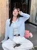 Cardigã de Tricô Vermelho Peça de Roupa Externa Novo Outono/Inverno Jaqueta de Tricô Bordada Look de Início de Outono Top de Angorá Vermelho