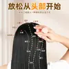 Escova de Shampoo para Massagem Cabeça de Escova de Silicone para Banho Anti-Coceira Escova de Limpeza Doméstica Pente de Massagem Capilar Multifuncional para Shampoo