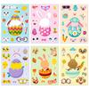 Transfronterizo 6 Hojas/Paquete Pegatinas de Rompecabezas Huevo de Pascua Conejo Shopee Rompecabezas Infantil Pegatinas de Huevo que Cambian de Cara