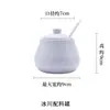 Frasco de tempero de cerâmica para molho de soja, pote de vinagre, restaurante, comercial, cozinha japonesa, pote de tempero, conjunto de três peças para sal e pimenta