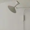 Luminária de parede Nemo italiana designer nórdico minimalista criativa sala de estar sala de jantar quarto cabeceira balancim rotativo luminária de parede