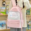 Mochila moderna y única para chicas de secundaria, estilo coreano de alta estética, bolso de hombro fresco y lindo de lunares para estudiantes de preparatoria
