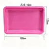 Bandeja, cenicero de hojalata, bandeja organizadora y de almacenamiento de metal, bandeja para decoración de uñas, bandeja de almacenamiento, se puede imprimir a cuatro colores, caja de hierro