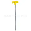 Clavo luminoso para tienda de campaña de exterior, 7 mm de grosor, clavo para suelo, clavo fluorescente para cuerda de viento, clavo de acero para toldo, 20/25/30 cm
