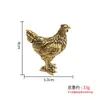 Adorno Artesanal de Gallo Dorado Atrae Riqueza para Decoración de Hogar, Tienda, Escritorio, Oficina, Regalo para Ceremonia de Apertura, Decoración de Bendición