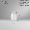 Frasco Sellado de Plástico Transparente Grado Alimenticio Té Medicina Tradicional China Dinerel Frasco de Almacenamiento Dulces Galleta Snack Frasco de Almacenamiento Grande