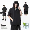 2025 Nova Moda Casual de Verão Marca Tendência Conjunto de Duas Peças Masculino Camiseta e Shorts Leves Respiráveis Soltos Versáteis
