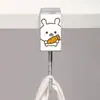 Lindo organizador de escritorio con forma de conejo de dibujos animados, un imprescindible para estudiantes, con un diseño elegante, fácil de usar, no adhesivo, antideslizante y duradero