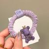 Anillo para el Cabello Color de Moda 2022 Azul Vinca Corona Morada Linda de Niña Oso Oso Ciego Cuerda con Pedrería Checa