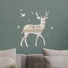 Ciervo Sika Transfronterizo Acrílico Estilo Nórdico 3D Creativo Animal Decoración del Hogar Sala de Estar Dormitorio Adhesivo de Pared Impermeable