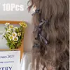 Pinza para el Cabello Mini Lazo Dulce Dopamina Estilo Y2K Pinza de Pato Cinta Estilo Ballet Pasador Pequeño Accesorio para el Cabello Trenzado