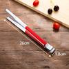 Acero inoxidable engrosado engrosado cocina antiquemaduras pinza para pan bistec resistente a altas temperaturas barbacoa vegetal alimento clip Plata