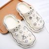 Accesorios creativos para zapatos con agujeros Amazon nuevo Oso Zapatos con agujeros flor para zapatos diy diamante cadena para zapatos con agujeros