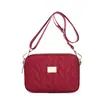 Bolsa de Ombro Cor Sólida em Tecido de Nylon Estilo Japonês e Coreano Versátil para o Dia a Dia da Mulher Bolsa Transversal de Grande Capacidade Bolsa para Compras da Mamãe Bolsa para Celular