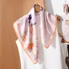 Pañuelo Cuadrado Delgado para el Viaje Diario, Estilo Simple y Elegante para Mujer, Camisa Versátil con Pañuelo de Seda Decorativo Pequeño